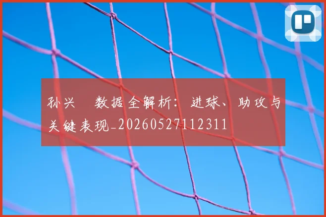 孙兴慜数据全解析:进球、助攻与关键表现_20260527112311